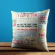 Подушка с принтом габардиновая I love you 50x50 см 5P_WOL002