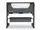 Детская кроватка 3в1 Lionelo Timon Grey + матрас