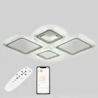 Стельова LED люстра, світлодіодний світильник Sunlight 6063/2+2