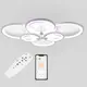 Потолочная LED люстра, светильник светодиодный белый Sunlight  5332/2+2+2 R