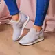Женские стильные кроссовки Fashion Ringer 1036 39 размер 25  см Серебро