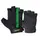 Велоперчатки PowerPlay 5031, Black/Green XS