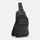 Мужской кожаный рюкзак через плечо Borsa Leather K16615D-black