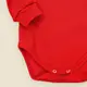 Боди из ткани в рубчик красного цвета Red