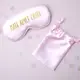 Маска для сна "Мать хочет спать", Рожевий, Pink, російська