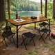Стол туристический раскладной со стульями Hanert WoodLine 120×60