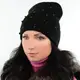 Шапка L19002 черный-черный