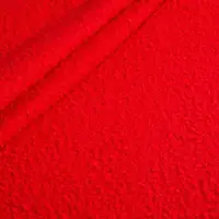 Ткань пальтовая Букле червона