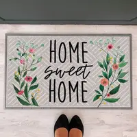 Коврик придверный с принтом Home sweet home 45x75x0,4 см (KOV_20S032)