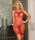 Откровенное сетчатое платье Sarah S/L Red