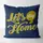 Подушка c принтом габардиновая Let's stay home 50x50 (5P_21NG011)