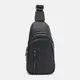 Мужской кожаный рюкзак через плечо Keizer K1612-6bl-black