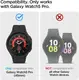 Защитное стекло Spigen для Galaxy Watch 5 Pro (45mm) EZ FiT GLAS.tR (2шт), (AGL05346)