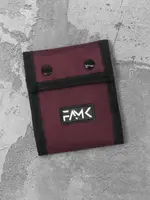 Кошелек (портмоне) на кнопках для мужчин и женщин FAMK Tri-fold, Бордовый