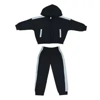 Костюм дитячий для дітей GABBI KS-26-3 (зіп-худі, штани джогери) Чорний на зріст 104 (14828)