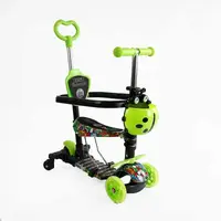 Самокат 5 в 1 Best Scooter, PU колеса с подсветкой. Green (163306)