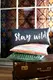 Подушка для дивана бархатная Stay wild! 50x24 см (52BP_TFL046)