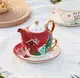 Чайный набор новогодний заварник и чашка с блюдцем Christmas 9527 3 предмета