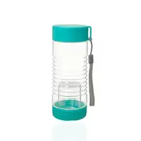 Бутылка пластиковая 450ml с заварником бирюзовый