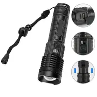 Фонарик PLD-H007 White Laser LED PM10-TG со встроенным аккумулятором PowerBank, Фонарик тактический ручной