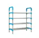 Полка для обуви Shoe Rack черного цвета на 4 ЯРУСА