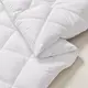Евро одеяло из натурального хлопка 4 сезона в 220х240 WHITE