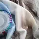 Ткань плательная атлас шелк стрейч блакитний