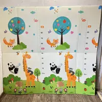 Развивающий коврик Carrello со вспененного XPE 180 x 200cм (жираф/город)