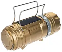 Кемпінгова LED лампа GSH-9688 c ліхтариком і сонячною панеллю Gold (3626)