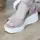 Женские босоножки Fashion Yicky 2728 40 размер 25,5 см Бежевый