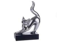 Фигурка декоративная Lefard Кошка 192-074 серебристая