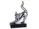 Фигурка декоративная Lefard Кошка 192-074 серебристая