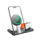 Зарядка Qi HOCO Ingenious 3-in-1 folding magnetic wireless charger CQ11 |15W|
