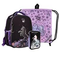 Рюкзак школьный с пеналом и сумкой для обуви YES H-100 Collection Unicorn 559788 3 предмета