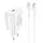 Адаптер сетевой HOCO Type-C to Lightning Cable Jetta charger set N22 |Type-C, 25W/3A, PD|