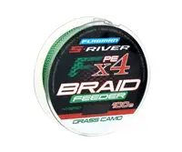 Шнур S-RIVER FEEDER BRAID PE Hybrid Х4 Grass Caмo 0.14мм 8.2kg 100м SRFB014