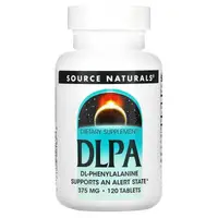 Аминокислота Source Naturals DLPA 375 mg, 120 таблеток