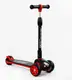 Самокат трехколесный Best Scooter складной, колеса PU со светом. Black and red (105386)