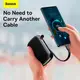 УМБ BASEUS Qpow Pro Digital Display Fast Charge Power Bank (With Type-C Cable) 20000mAh |USB/Type-C/Lightning, 22.5W/5A, PD/QC|