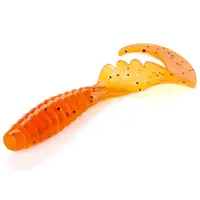 Силікон FishUp Fancy Grub 2" #049 /Orange Pumpkin/Black (10015120)
