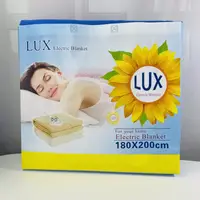Електропростирадло двоспальне з двома зонами на 9 режимів 180х200 см Lux Байка Туреччина 55140 синій