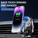 Автодержатель для телефона c встроенным аккумулятором и беспроводной зарядкой 15W JQ78, Type-C, серебристый