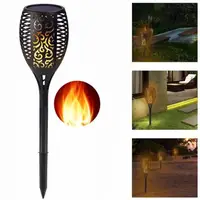 Садовий світильник (факел) на сонячній батареї з імітацією вогню Flame Light 33 Led