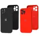 Cиликоновый чехол для iPhone 12 Pro Max - Full Camera с микрофиброй (Лого), Разные цвета