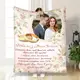 Плед 3D со своим фото для молодоженов Поздравления Молодоженам 16831 135х160 см