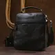 Вместительная кожаная мужская сумка Vintage 20683 Черный