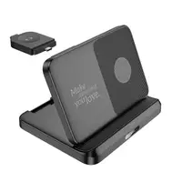 Зарядка Qi Pass folding 3-in-1 wireless fast charger CQ7 (iWatch+SAM) |15W|