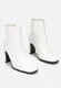 Ботильоны женские белые на каблуке Д732 40