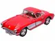 Машинка Chevrolet Corvette 1957 Kinsmart KT5316W инерционная, 1:34