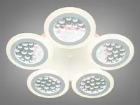 Люстра потолочна MX2725/5WH LED 3color dimmer DH